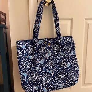 Vera Bradley Blue and White Floral Tote